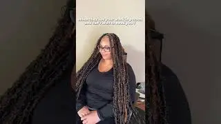 Textured faux locs ! #howtofauxlocs #texturedlocs