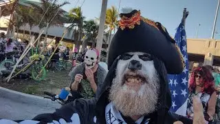 Zombie bike ride Key West fantasy fest part 1 October 23, 2022