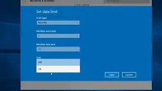How to Set Internet Data Usage Limit in Windows 10
