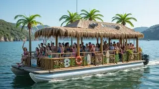 🍹🌴 **The Ultimate Tiki Pontoon Boat Review: Why This Floating Paradise is Your Next Dream Machine!🌴🌴