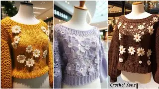 Crochet Sweater Patterns for Ladies | Winter Fashion. #crochet #knitting #diy #sweater #fashion 