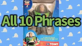 All 10 Phrases for the Toy Story 2 Thinkway Japanese Speaking Buzz Lightyear