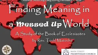 AM Worship at Main Street Presbyterian Church - August 14, 2016 