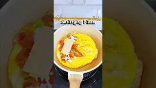 Satisfying egg pizza on bread with cheese,no talking. #asmr#satisfying#eggpizza#notalking#streetfood