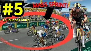 SPRINTER STAGE! | Visma - Lease a Bike | Tour de France #5 | Tour de France Game 2024