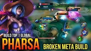 INSANE DAMAGE PHARSA!! BROKEN META BUILD!! BUILD TOP 1 GLOBAL PHARSA ~ MLBB