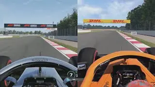 F1 2019 vs F1 2020 - Barcelona/Spain - Track Comparison
