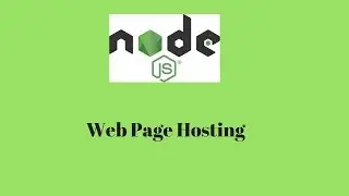 NodeJS Hotsting Web Page