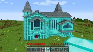 HOW TO BUILD DIAMOND HOUSE!? MINECRAFT TREASURE CASTLE ORE BLOCK