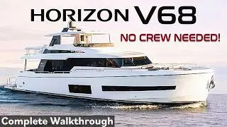 Эта 70-футовая мини-суперяхта по ощущениям не уступает 100 футам! (Horizon V68)