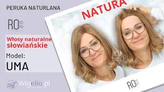 Peruka naturalna włos słowiański model UMA średni blond [sklep z perukami]