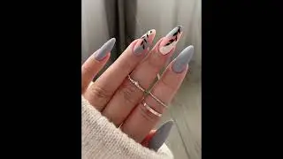 gray #nails #amazingandattractivenailartdesigns  nail art design
