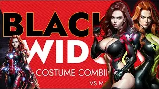 BLACK WIDOW Costume Combinations Vs The Avengers Marvel Heroes