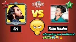 🌟Sri vs fake nazim(supriya)🌟 Carrom pool indirect gameplay🔥 Hard Trick shots 😍