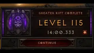 Diablo 3 Hardcore Wizard Solo GR115 Season 23