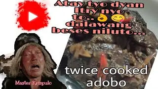 Chicken liver, twice cooked adobo..by Master Krispulo