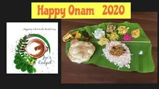 Onam Sadhya 2020 | Cookpot's Ona Sadya 2020 |  Quick and easy sadya preparation |