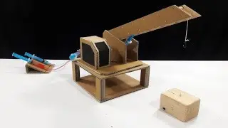 Crafting Amazing Hydraulic Crane From Cardboard