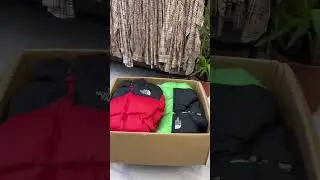 I ordered 15kg of North Face Puffers😳 see what I got... #shorts #northface  #unboxing