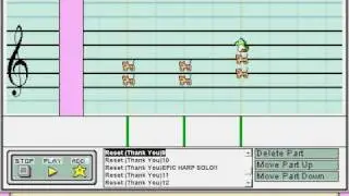 Okami: Reset (Thank You) Piano Version on Mario Paint Composer