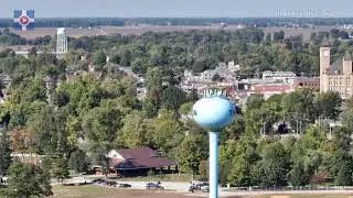 Tipton, Indiana - Daytime 4K Raw Video Flyover - October 2023
