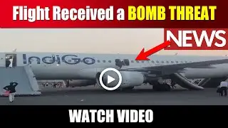 Indigo Flight Received a BOMB THREAT , Passenger deboarded through emergency exit