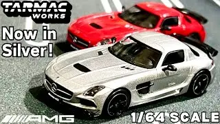 Unboxing 2024 Tarmac Works Mercedes-Benz SLS AMG Coup&eacute; Black Series | Colour: Liquid Silver | Review