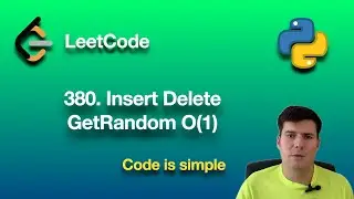 LeetCode 380  Insert Delete GetRandom O1( ) | python