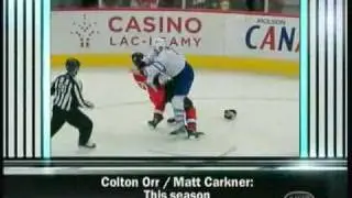Colton Orr KOs Matt Carkner