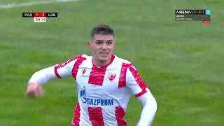 Gol Nikola Krstovića na meču osmine finala Kupa Srbije protiv Rada/18.12.2020. godine