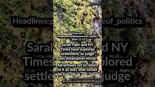 Sarah Palin, NY Times explored settlement. Advertisers to return to X. Trump: try to halt TikTok ban
