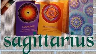 Sagittarius ♐...COURAGE replaces DOUBTS and brings growth and harmony 🌟 #tarot #sagittarius