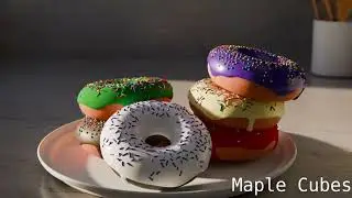 Maples Cubes 2024 Blender Guru donut tutorial animation