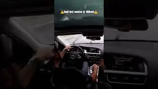 audi lost control on rain ⚠️.       #audi #cars