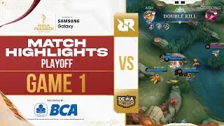 (MLBB WOMEN) MATCH HIGHLIGHT -  RRQ MIKA VS DEWA UNITED EVE -  GAME 1 - PLAYOFFS