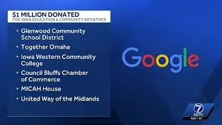 Google donates $1 million for Iowa education, community members