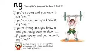 Jolly phonics song| If u strong & you know it say ng | phonics learning | sound | kids learning