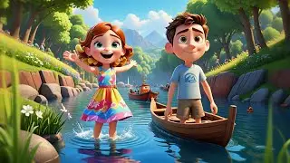 Two Toy Boats Race Down the Stream | Water Adventure Song for Kids | Nursery Rhymes and Baby Songs