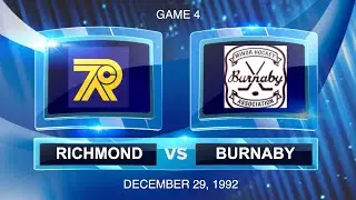1992 - Burnaby Bantam AAA Hockey Tournament - Game 4 - Richmond vs Burnaby Minor Hockey