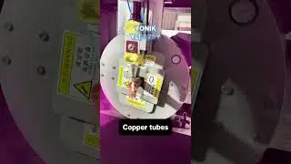 🟣 Purple Laser Glare! Cutting Copper vs. Steel 🎄 #Shorts