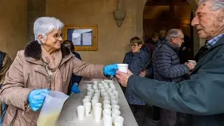 Els Hostalets de Baleny&agrave; celebra Sant Fruit&oacute;s, patr&oacute; del poble, amb el repartiment de brou
