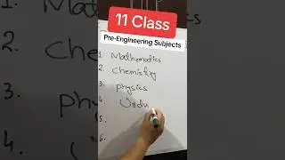 Pre-Engineering Subjects 1st year #preengineering #fscpart1 #fbise #subjects