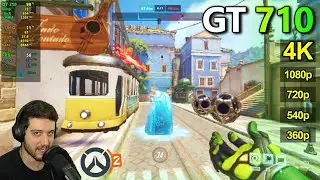 GT 710 | Overwatch 2 - 360p, 540p, 720p, 1080p, 4K - Lowest Settings