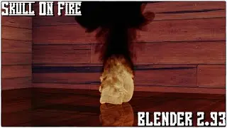 Skull on fire | Blender 2.93 fire and smoke simulation tutorial 2021