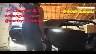 February 3, 2026👽👽💀 69 Dodge Charger R/T rehanging both quarter panels B body
