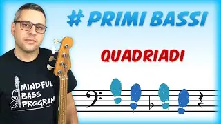 Lezioni di Basso - 14 - Quadriadi e Walking Bass - Primi Bassi - Suonare il Basso Elettrico