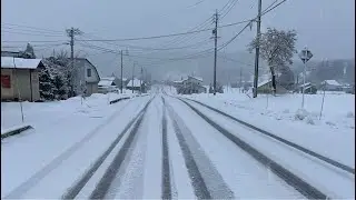 長野県飯山宿から