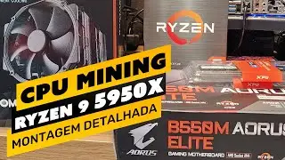 ⛏️💰 COMO MONTAR UMA RIG DE MINERA&Ccedil;&Atilde;O DE CRIPTOMOEDAS - CPU MINING - RYZEN 9 5950X - PASSO A PASSO
