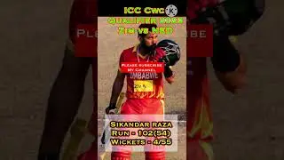 Sikandar Raza fastest century | ZIM vs NED | ICC world cup qualifier #cricket #icc #iccworldcup2023