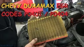 Chevy LLY Duramax EGR Codes P0401, P0404
